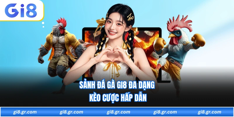 Sảnh đá gà GI8 đa dạng kèo cược hấp dẫn